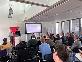 Studienpräsentation mit Publikum