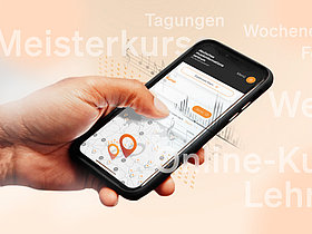 Hand, die eine Handy in der Hand hält, miz, Deutscher Musikrat